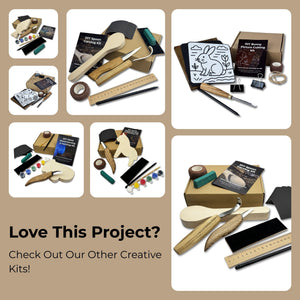 Beginner Heart Wood Carving & Painting Kit — Complete DIY Hobby Set for Adults and Kids