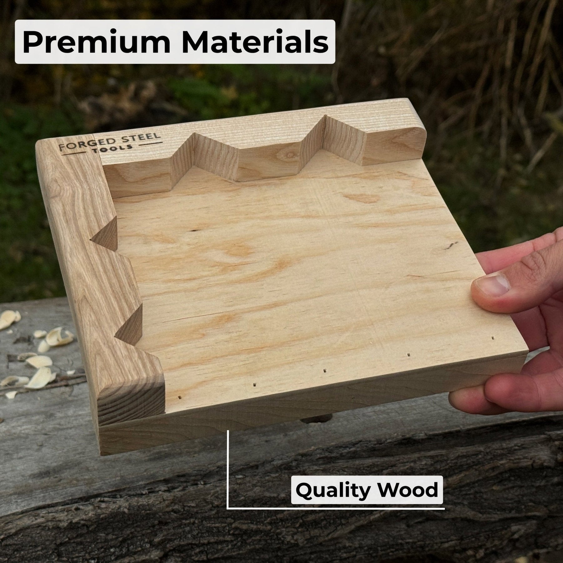 Bench Hook for Wood Carving and Chiseling – Handcrafted Wooden Work Support