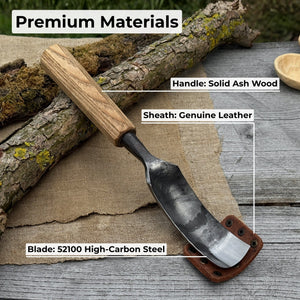 Bent Carving Gouge, 20 - 40 mm (0.8 - 1.6 inches)