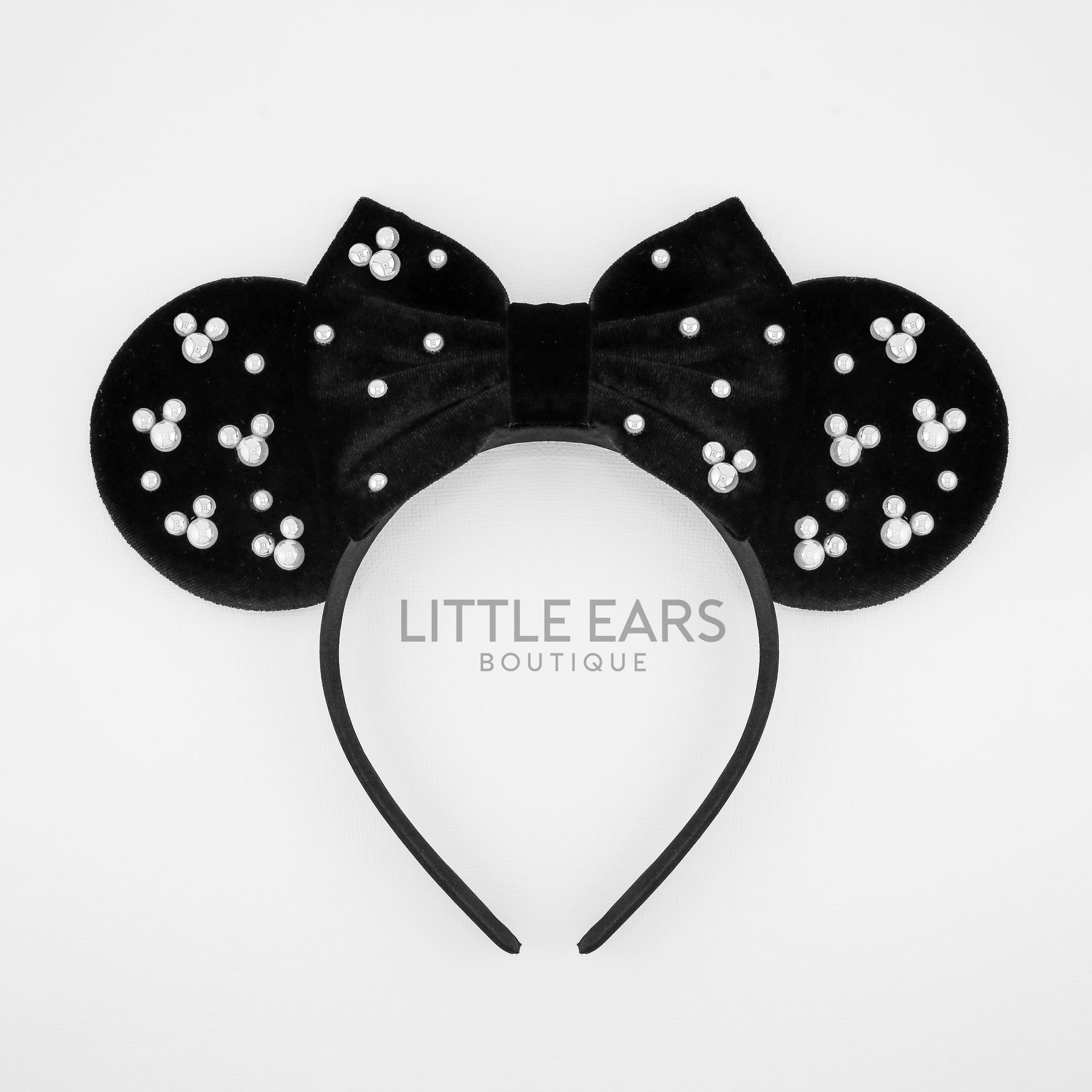 Black Pearls Ears by Little Ears Boutique, handmade jewelry main product photo