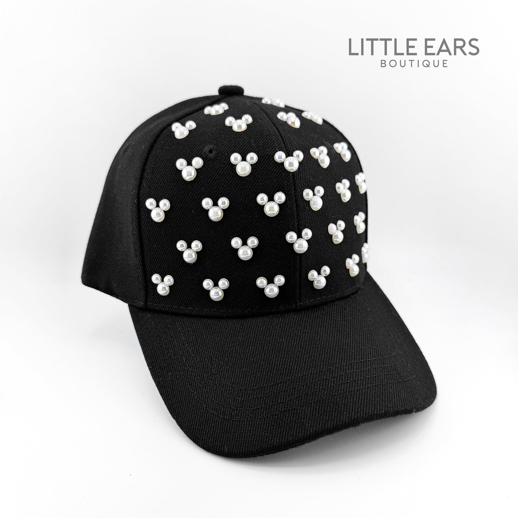 Black Pearls Hat by Little Ears Boutique, Southern lifestyle apparel detail photo 2