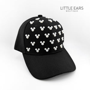 Black Pearls Hat by Little Ears Boutique, Southern lifestyle apparel detail photo 2
