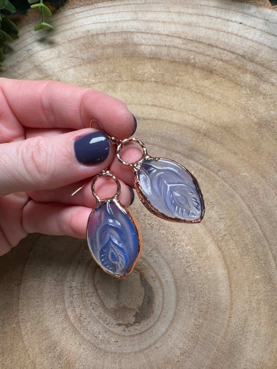 Blue Opalite Yoni Earrings