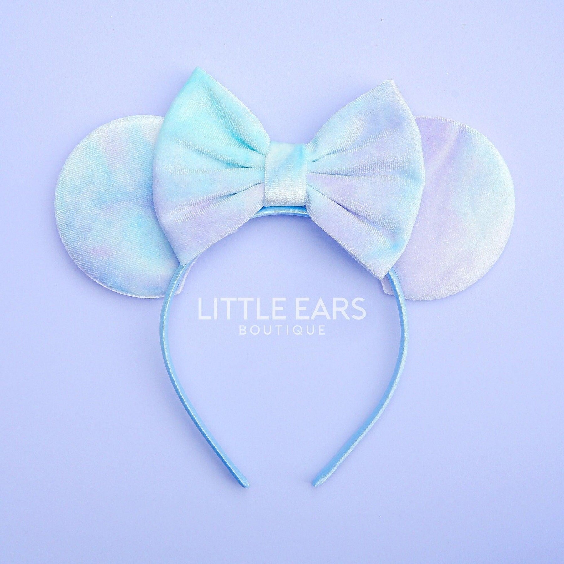 Blue Tie Dye Ears by Little Ears Boutique, travel planning service main product photo