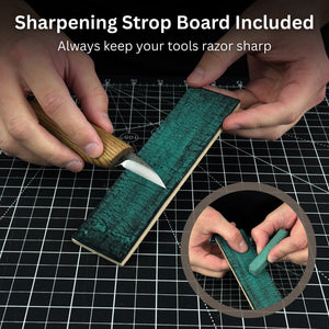 Boar Carving Kit - Complete Starter Whittling Kit for Beginners, Adults, Teens, and Kids