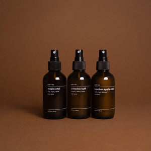 Bourbon apple cider room spray by gold + ivy, scented candle detail photo 2