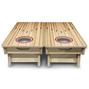 Bowling No Logo - Mini Cornhole Board Set (12" x 24") with 8 Mini Bags by Cornhole Solutions, Southern home decor detail photo 5