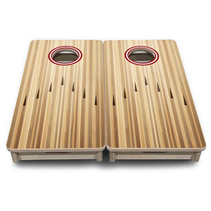 Bowling No Logo - Mini Cornhole Board Set (12" x 24") with 8 Mini Bags by Cornhole Solutions, Southern home decor detail photo 2
