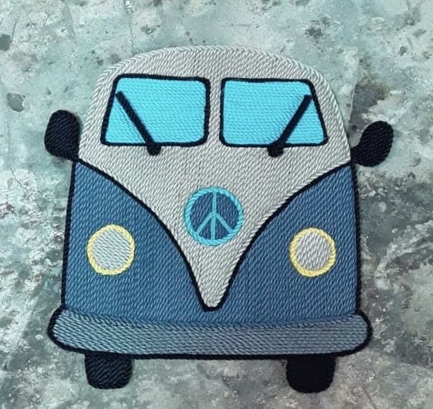 VW Bus Rope Art handcrafted rope art by Nomadic State of Mind, view 7