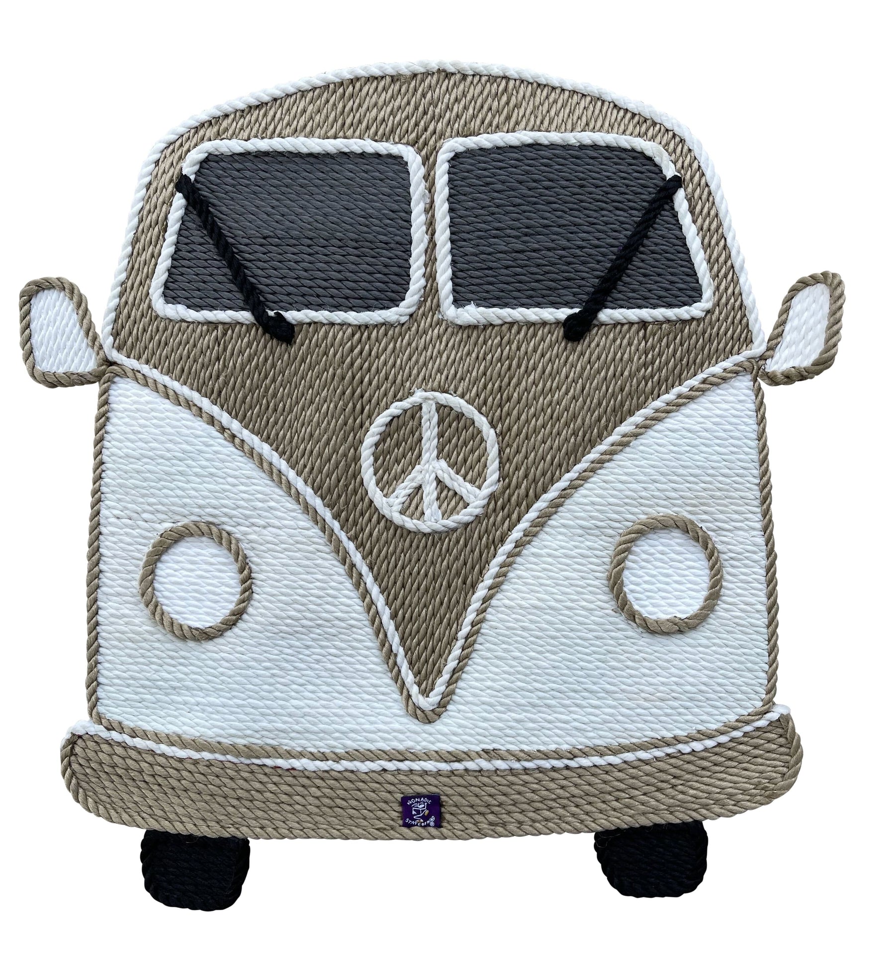 VW Bus Rope Art handcrafted rope art by Nomadic State of Mind, view 3