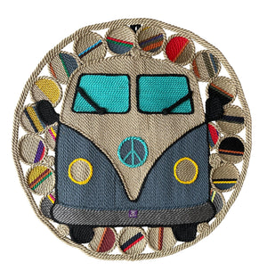 VW Bus Rope Art handcrafted rope art by Nomadic State of Mind, view 5