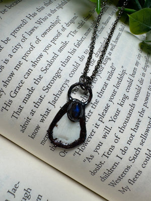 Butterfly Wing and Labradorite Necklace