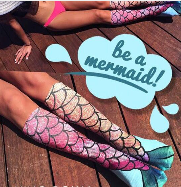 Mermaid Mid-Calf Socks (Pair) by The Mississippi Mermaid Mercantile