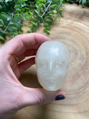 Calcite Fae Head (chipped)