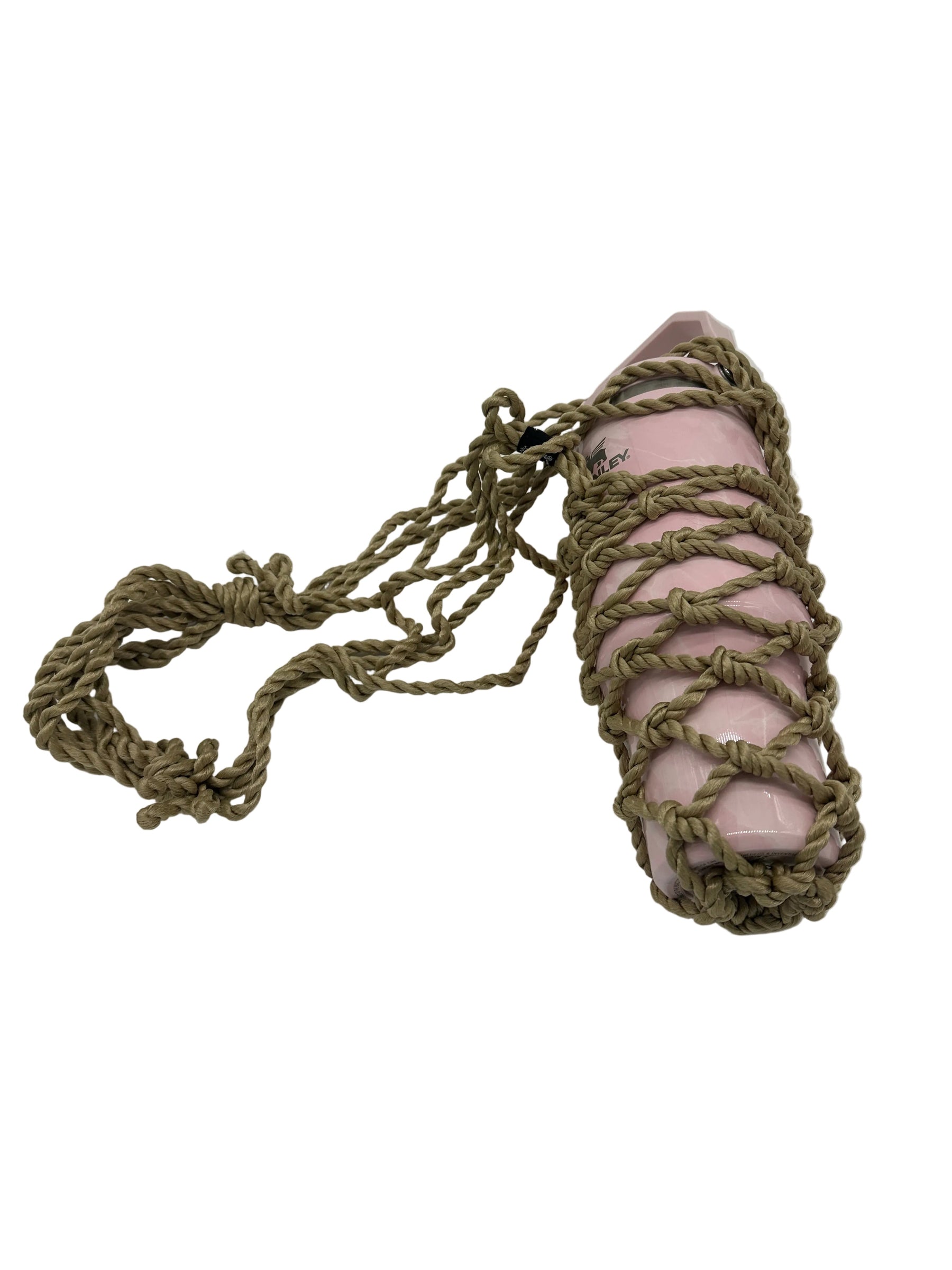 Woven Rope Bottle Holder handwoven rope bottle holder by Nomadic State of Mind, view 6