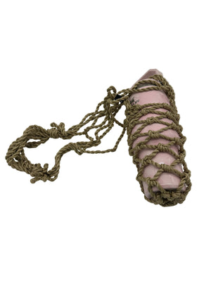 Woven Rope Bottle Holder handwoven rope bottle holder by Nomadic State of Mind, view 6