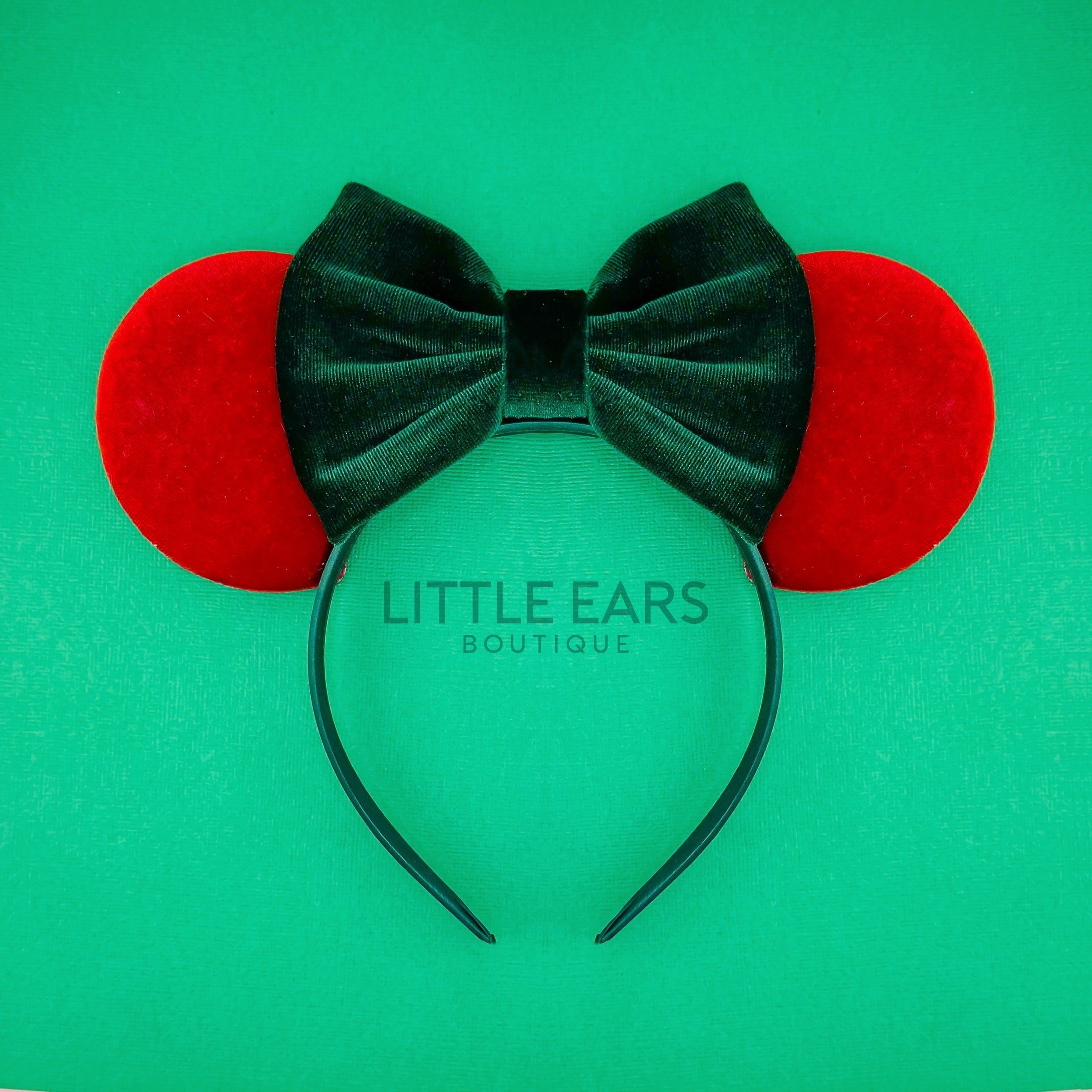 Christmas Velvet Mickey Ears