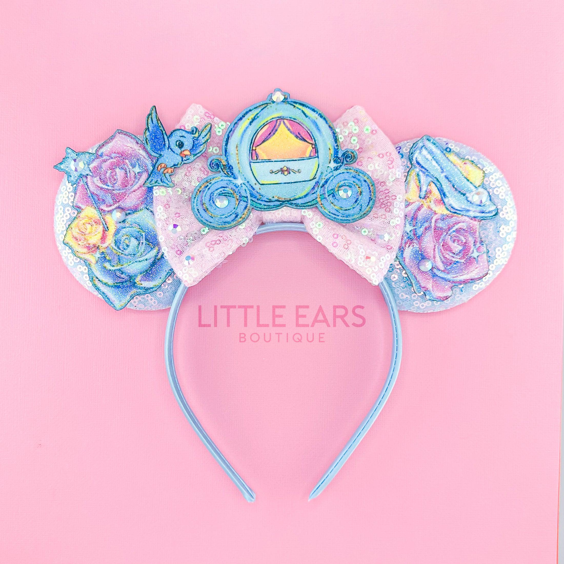 Cinderella carriage princess theme park ears by Little Ears Boutique
