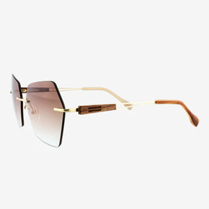 Cocoa - Metal & Wood Sunglasses