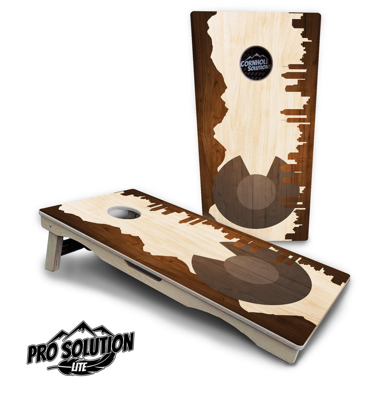 Colorado Skyline Cornhole Boards – Pro Lite or Pro Elite