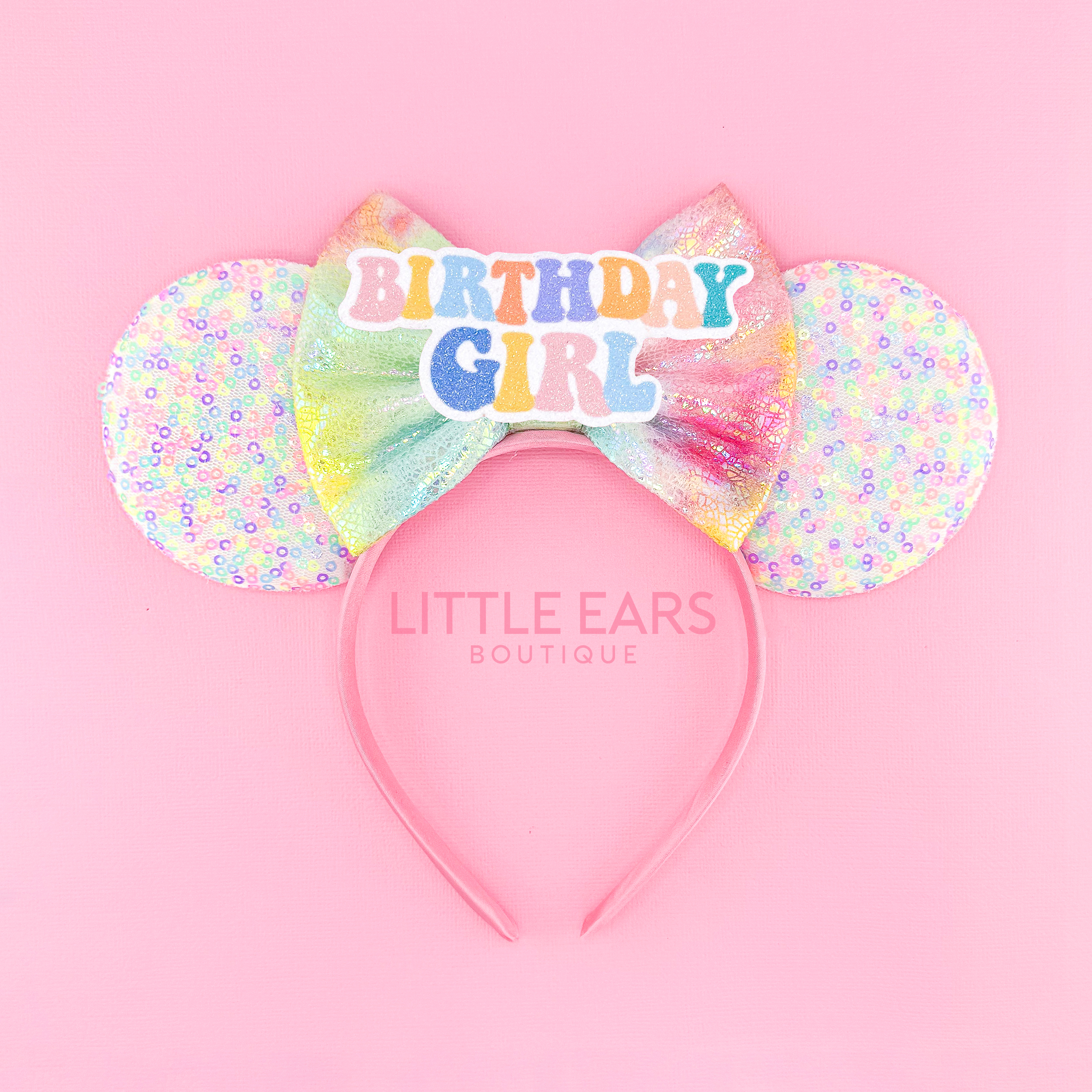 Confetti birthday theme park ears by Little Ears Boutique