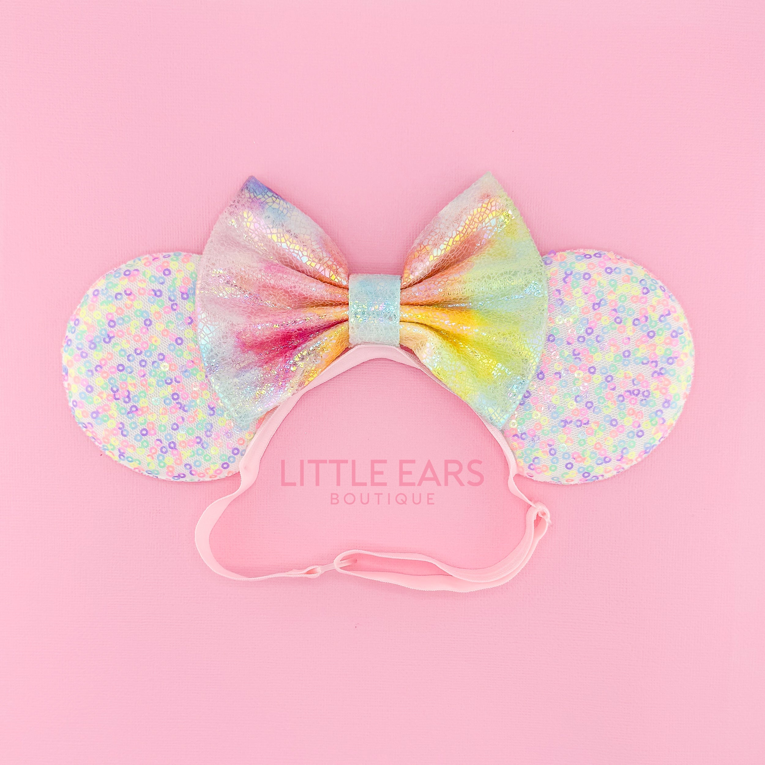 Confetti elastic baby theme park ears by Little Ears Boutique