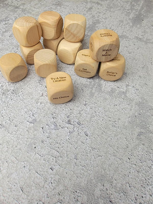 Personalized Couples Date Decision Dice detail view by EverLee Creations