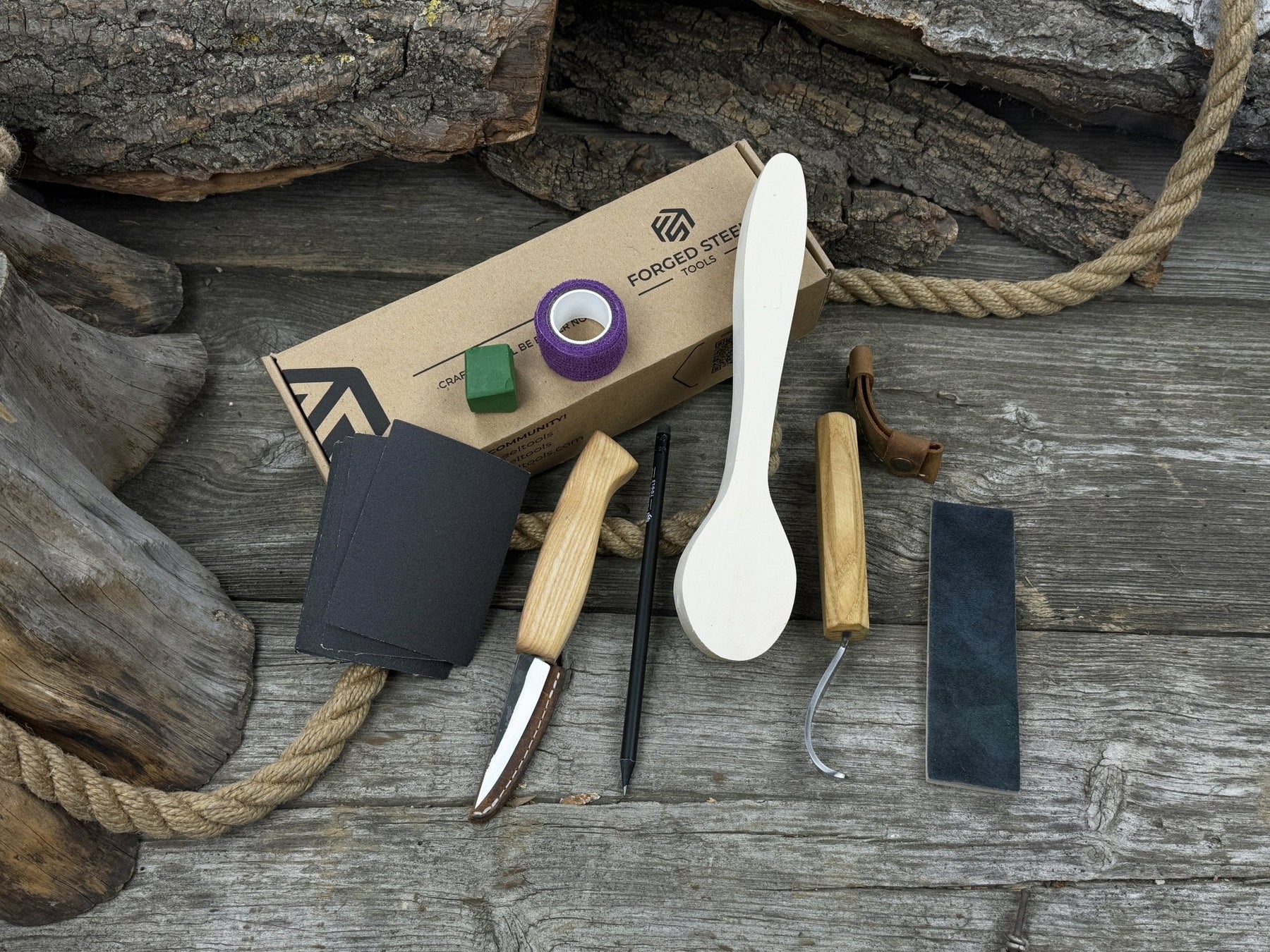 Craft Your Own Wooden Spoon – All-in-One Whittling Kit
