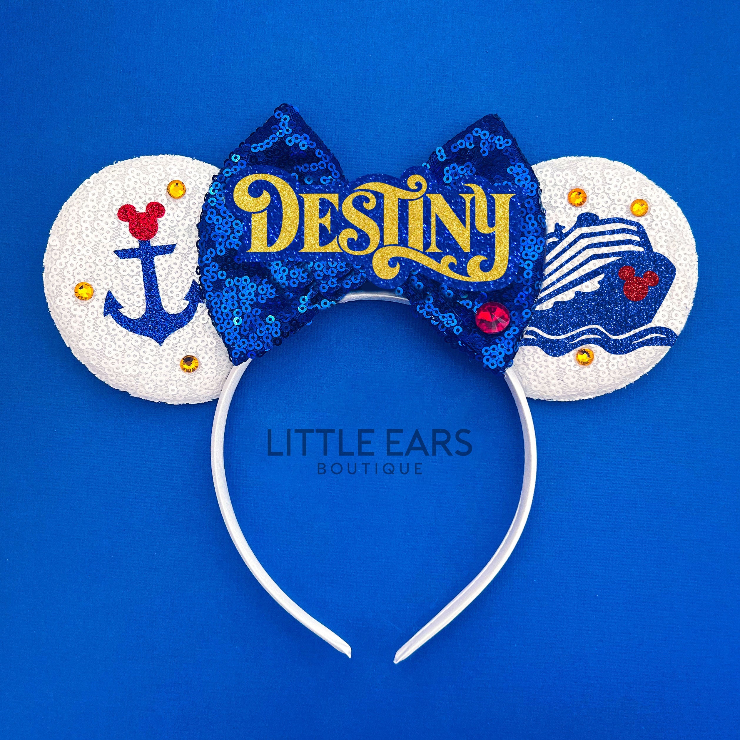 Cruise theme park ears by Little Ears Boutique