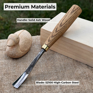 Curved Detail Carving Gouge – 8 mm / 12 mm (0.31 / 0.47 inches)