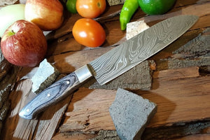 Custom Handmade Damascus Steel Chef knife/Kitchen Knife/Perfect Gift  DK-060