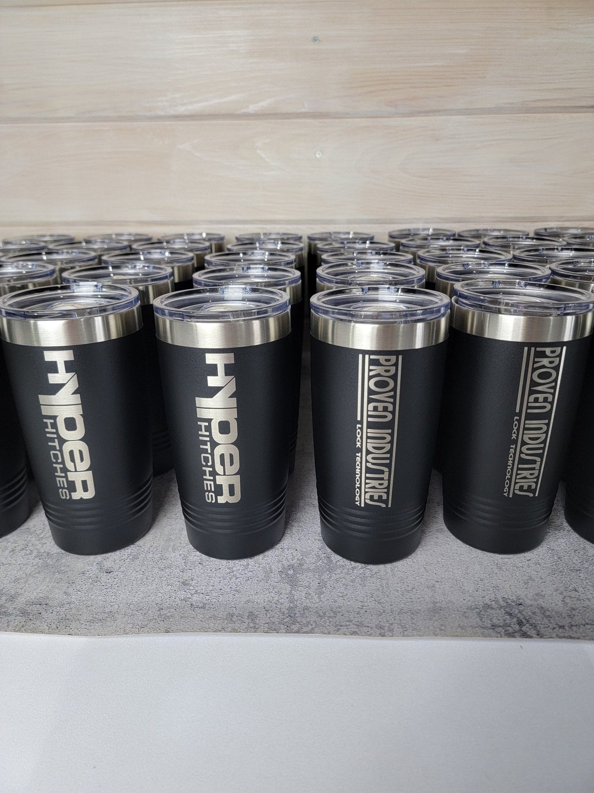 Custom Logo Tumbler detail view by EverLee Creations