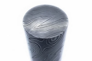 Damascus Steel Round Bar 5.5 Inch Length 32 mm Thick Rod for Ring Making