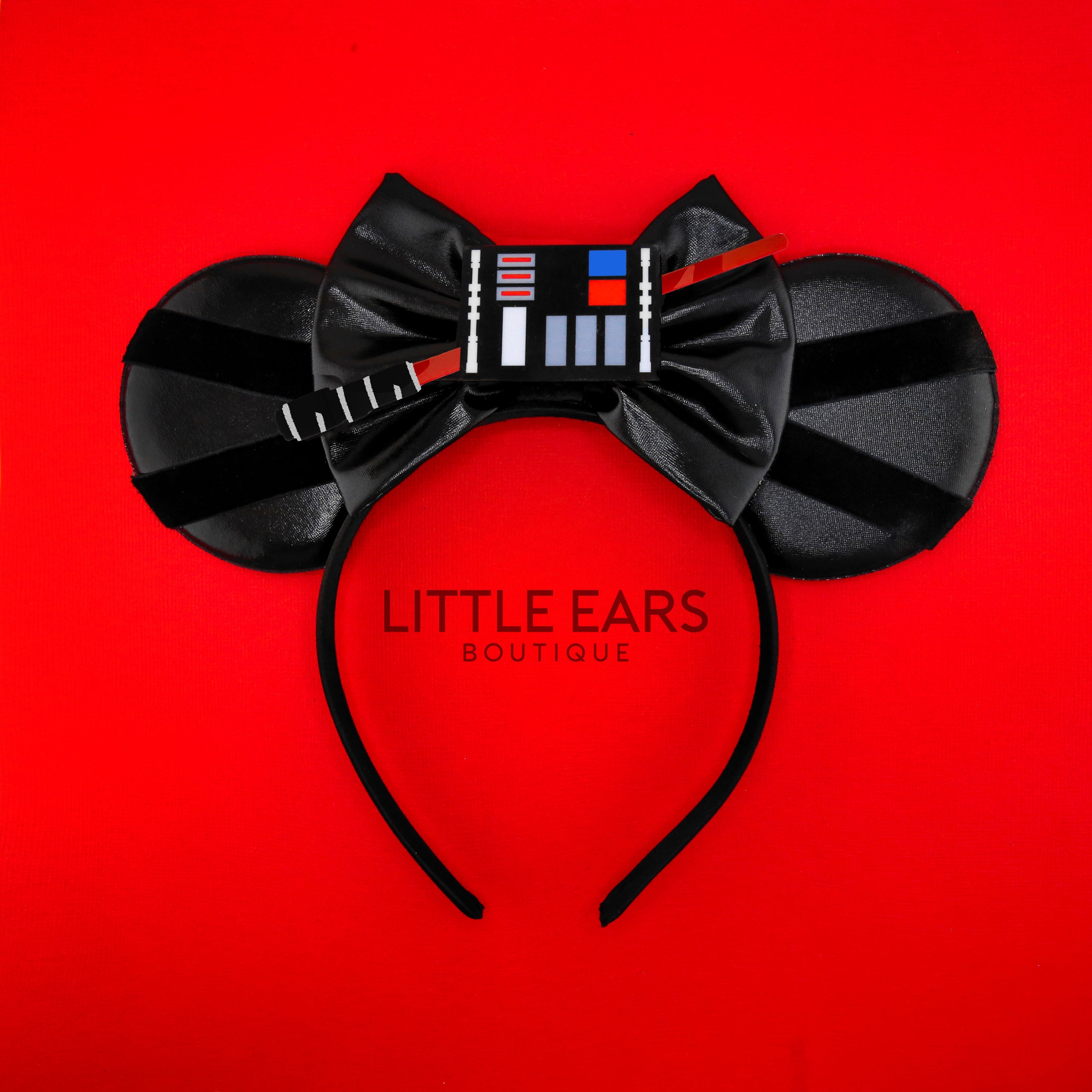 Dark Lord suit inspired handmade theme park ears by Little Ears Boutique