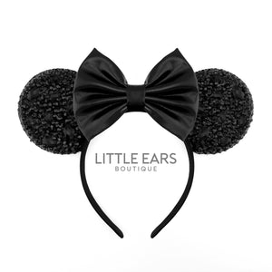 Deep Black Sparkle Ears by Little Ears Boutique, travel planning service main product photo