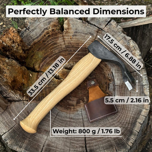 Deep Curved Bowl Adze, 5.5 cm (2.16 inches)