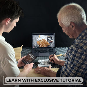 DIY Bunny Carving Kit – Wood Art Set with V-Chisel & Video Guide