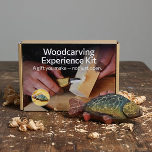 DIY Fish Wood Carving & Painting Kit – Beginner Whittling Set with Video Tutorial