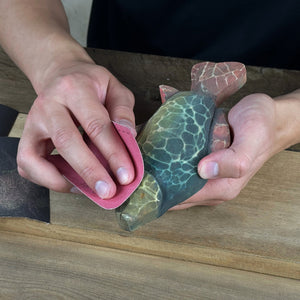 DIY Fish Wood Carving & Painting Kit – Beginner Whittling Set with Video Tutorial