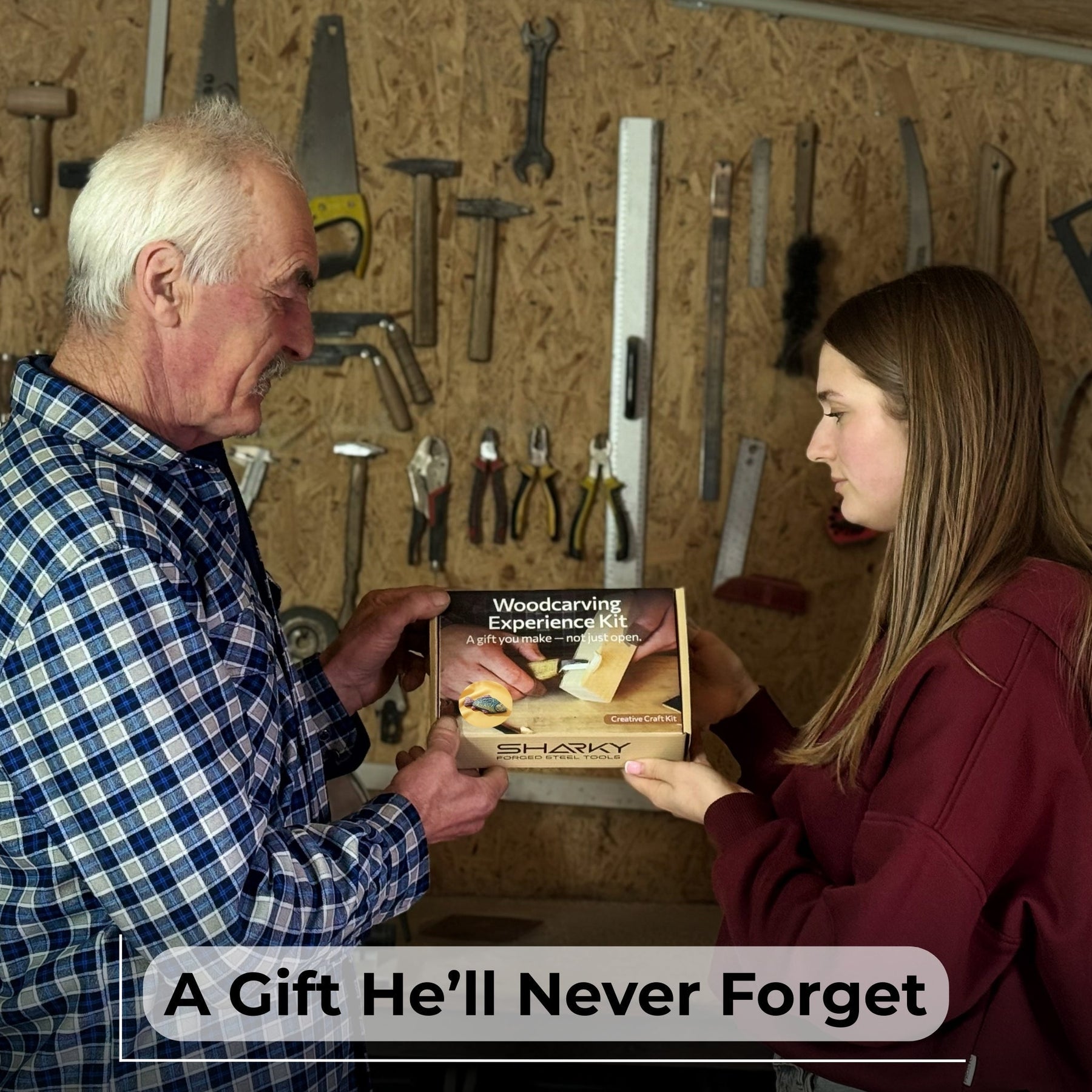 DIY Fish Wood Carving & Painting Kit – Beginner Whittling Set with Video Tutorial