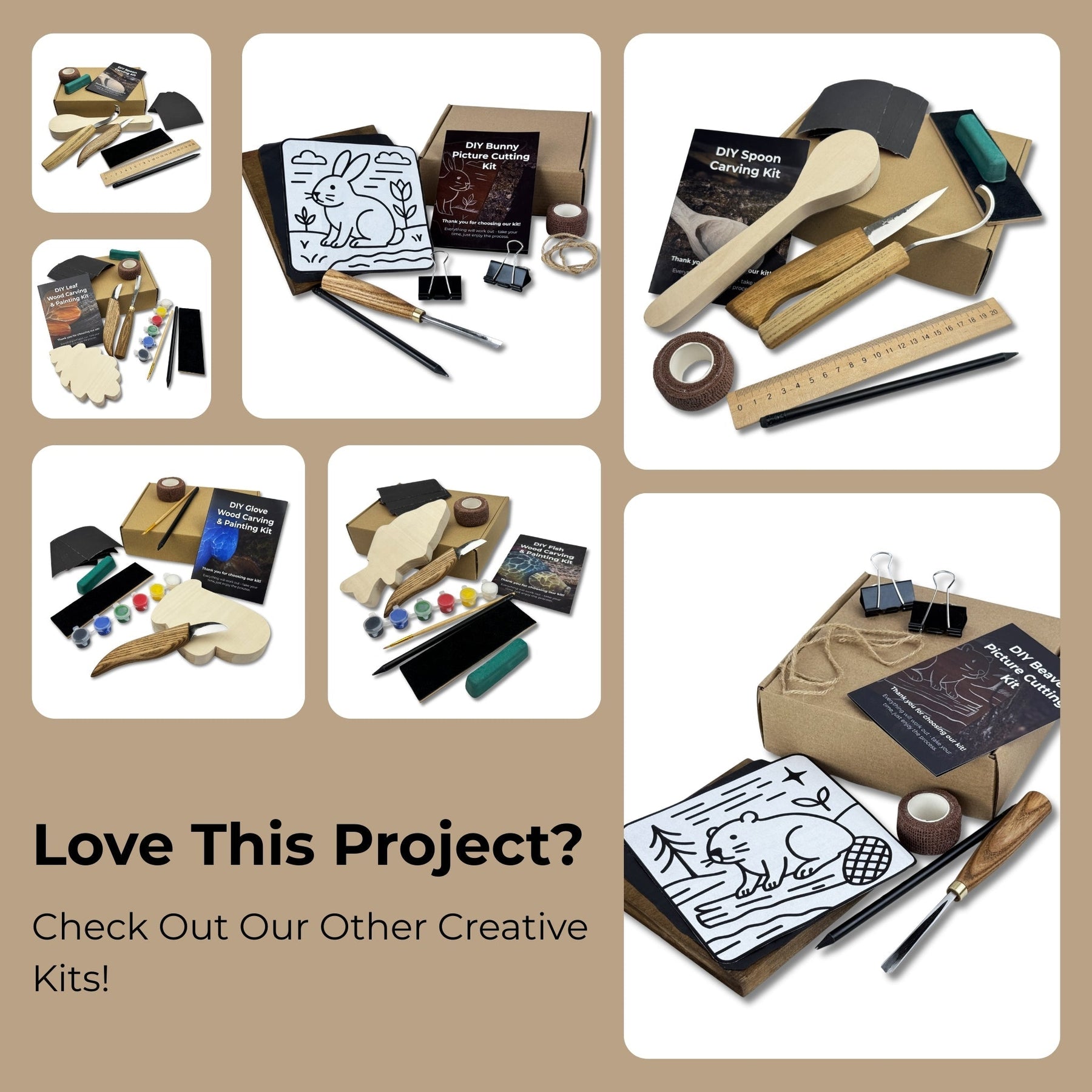 DIY Horse Wood Carving & Painting Kit