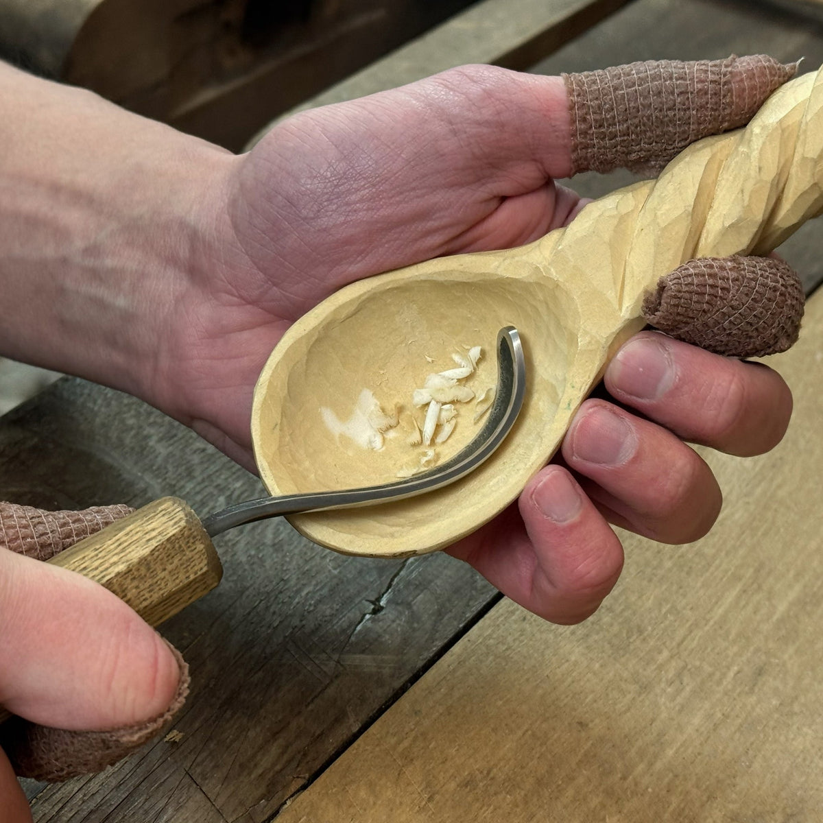 DIY Spoon Carving Kit for Beginners – Hook Knife & Whittling Tools by Sharky Forged Steel Tools – view 9