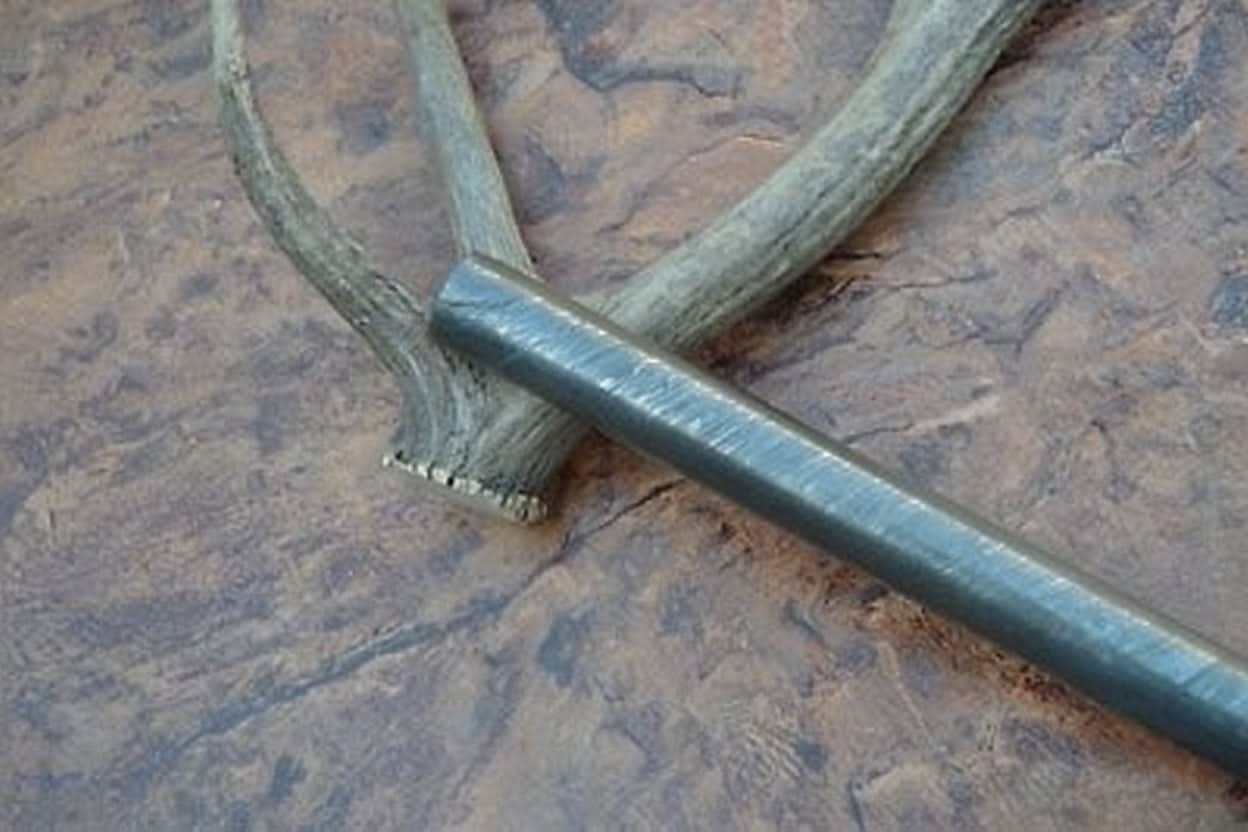 Twisted Damascus Steel Round Bar For Knife Guard/ring Jewelry Making by JW SteelCrafts, Damascus knife detail photo 2