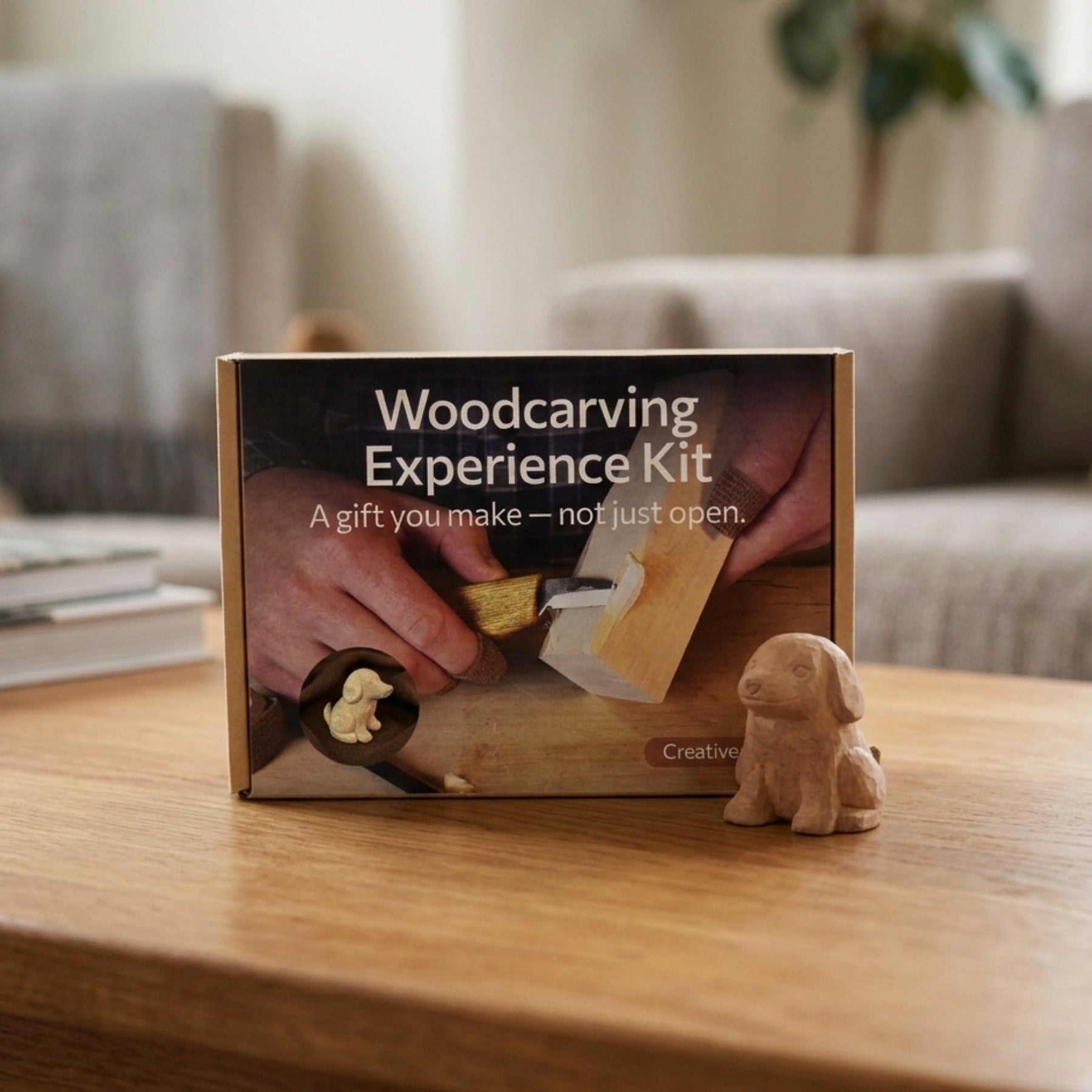 Dog Carving Kit - Complete Starter Whittling Kit for Beginners, Adults, Teens, and Kids