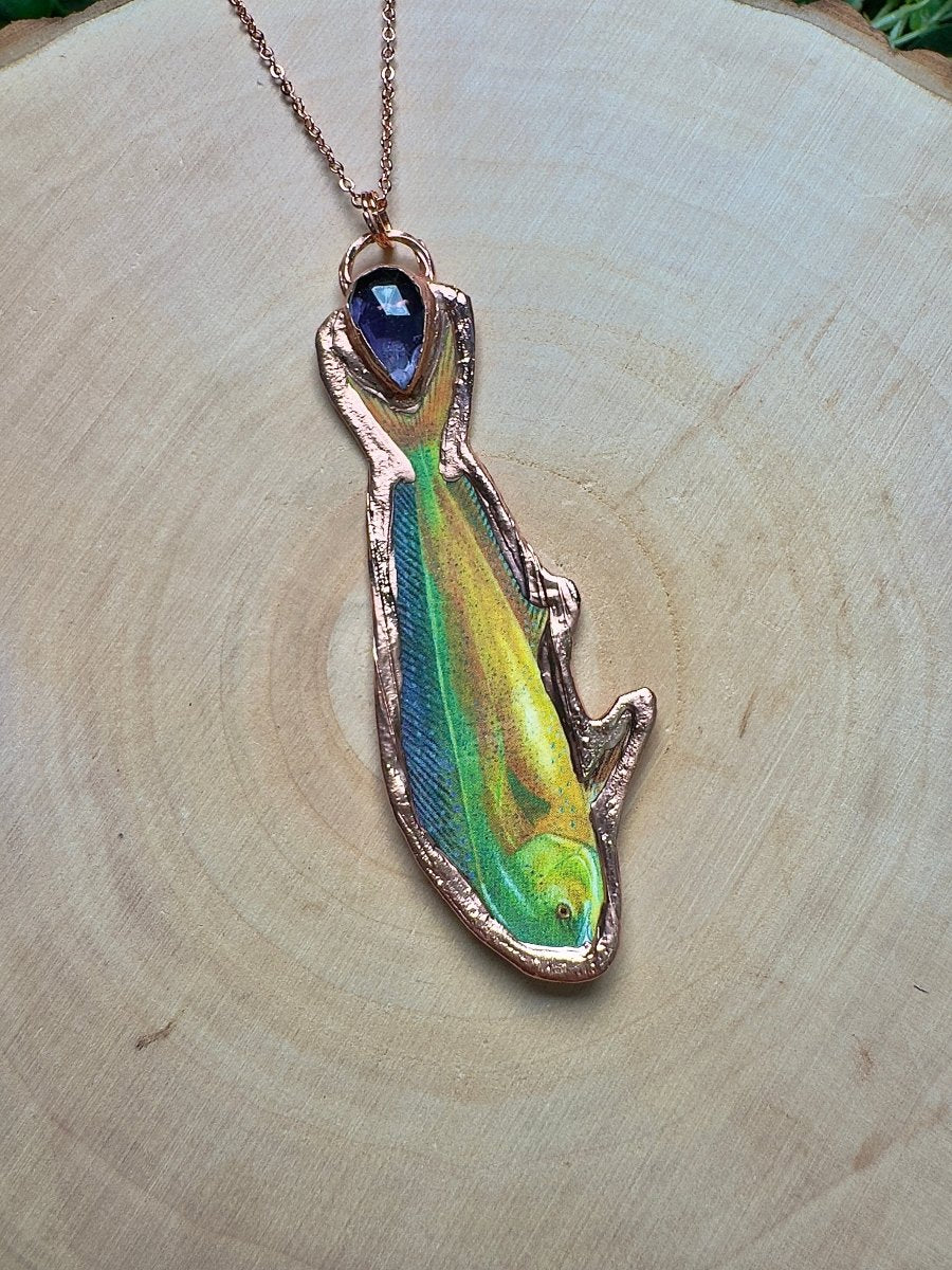 Dolphin and Amethyst Necklace
