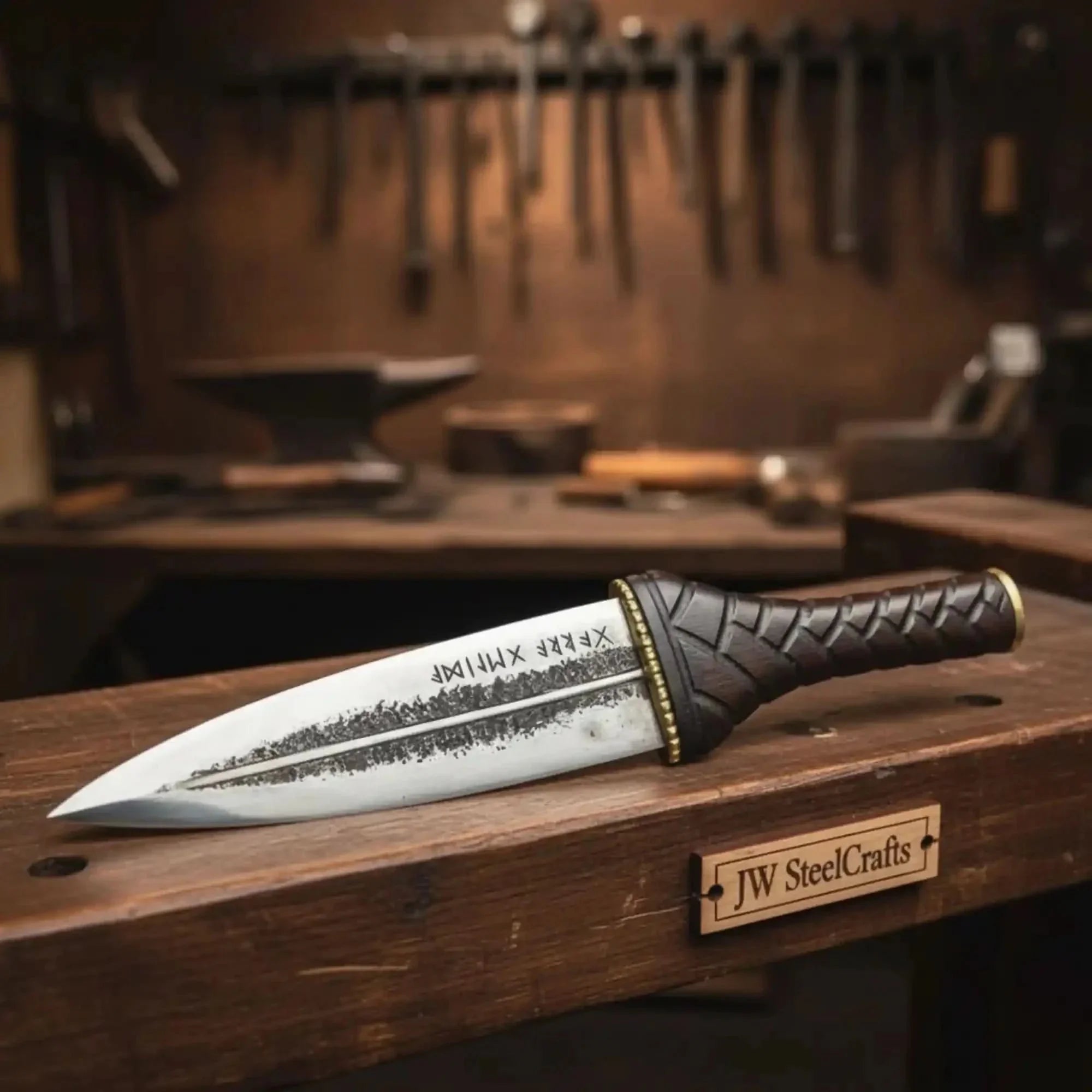 Double Edge Spear Point Medieval Dagger Fixed Blade 10–12 Inch Steel K