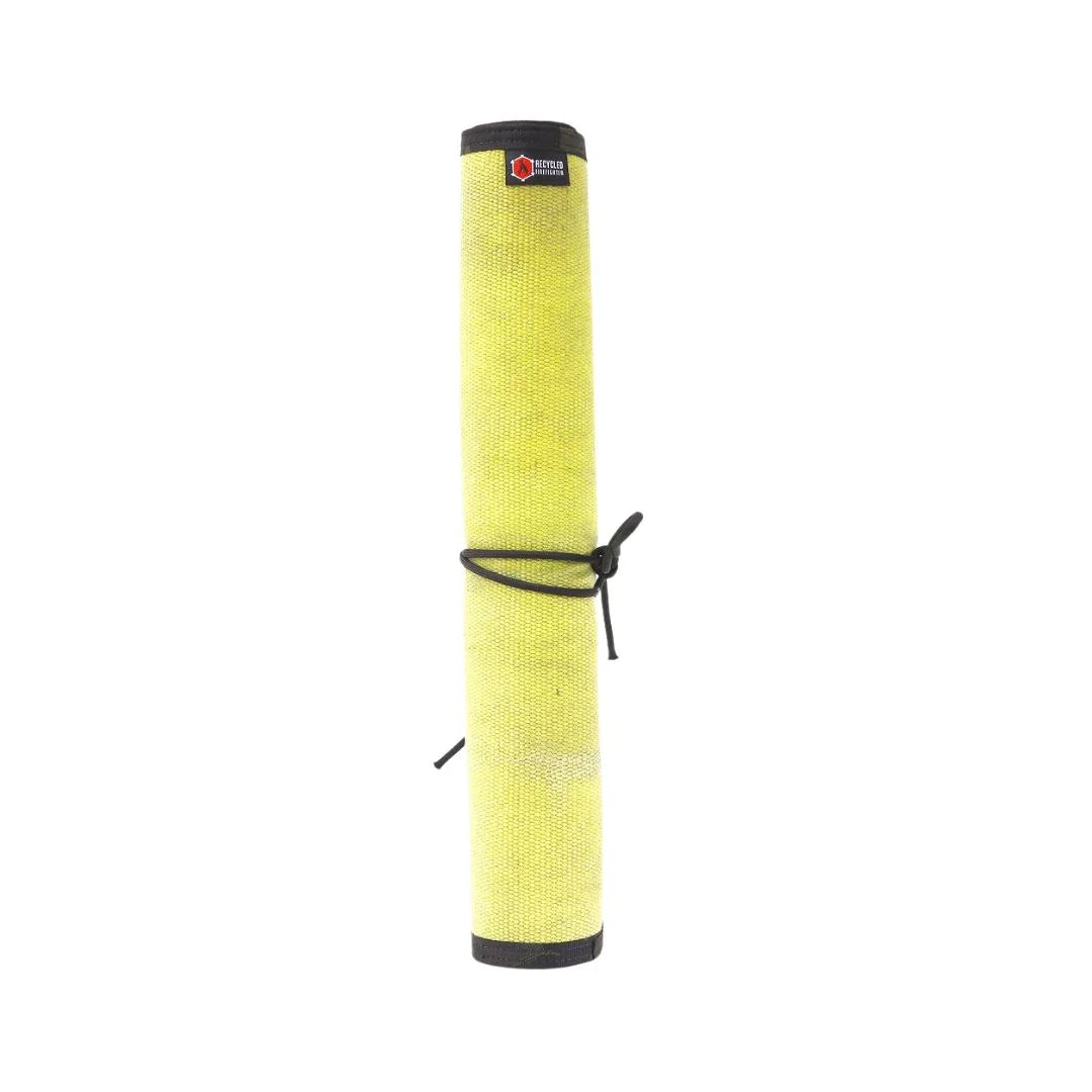 Drop Zone Mat - Premium - Firehose Edition by Recycled Firefighter, handmade leather goods detail photo 3