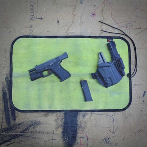 Drop Zone Mat - Premium - Firehose Edition by Recycled Firefighter, handmade leather goods detail photo 32
