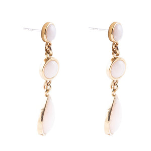 Drops of Pink Opal Earrings