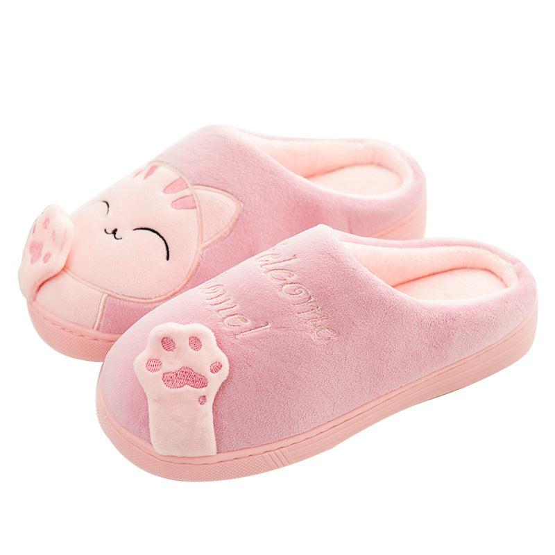 Cute Plush Cat Slippers for Winter Home Wear by The Mississippi Mermaid Mercantile - view 15
